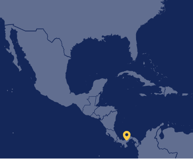 Mapa de localización de Panamá