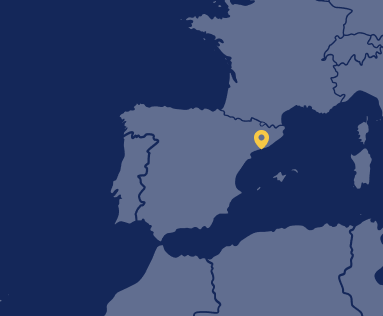 Barcelona Mapa de localización de Madrid